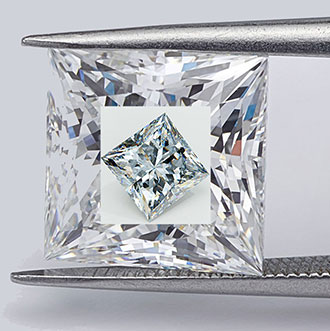 Princess cut diamonds